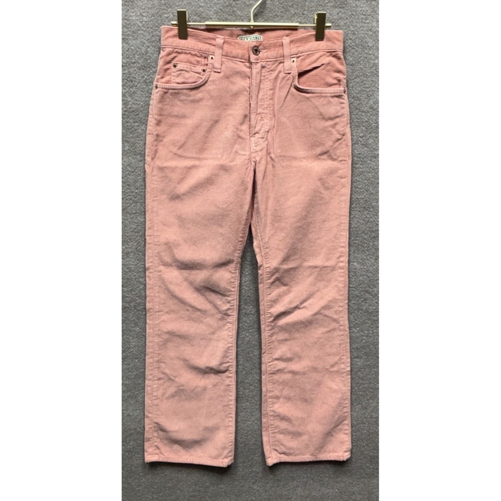 HEY GANG Pants Women 24 The Corduroy Flare Leg 27" High‎ Rise HR NEW NWT